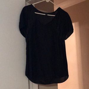Black Banana Republic Silk Blouse